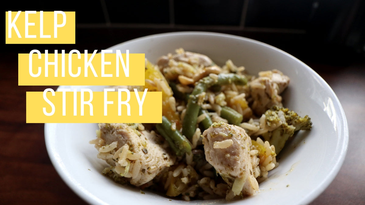 Kelp chicken stir fry